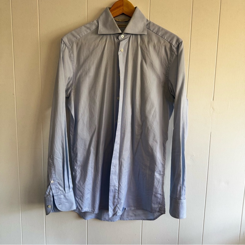 Suitsupply Sky Blue Thomas Mason Dress Shirt